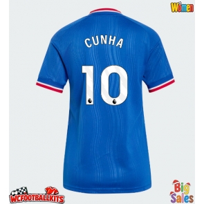 Manchester United Matheus Cunha #10 Replica Away Stadium Shirt for Women 2026-27 Short Sleeve